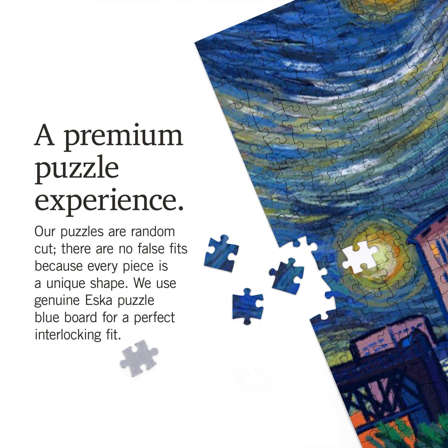 1000 PIECE PUZZLE Cleveland, Ohio, Starry Night