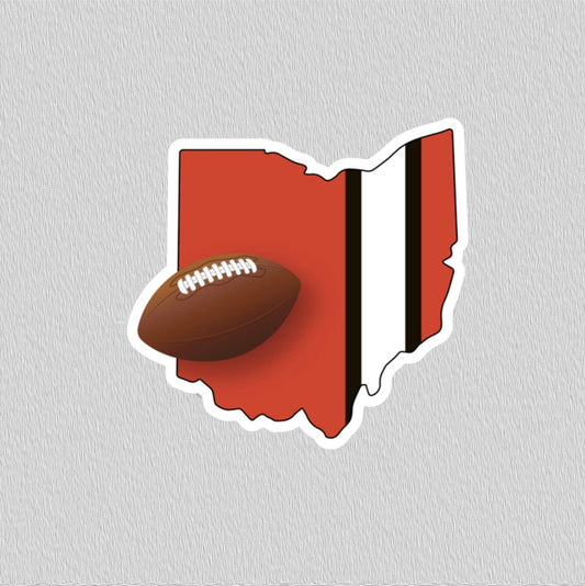CLEVELAND FOOTBALL STICKER