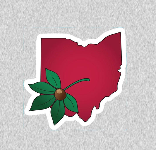 Buckeye Leaf Sticker