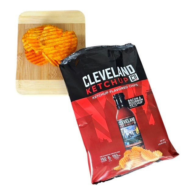 CLEVELAND BACON & BOURBON KETCHUP FLAVORED CHIPS