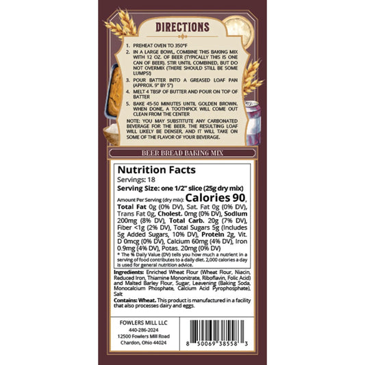 Fowler's Mill Beer Bread