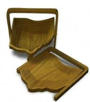 AMISH FOLD DOWN BASKET WITH BUCKEYES