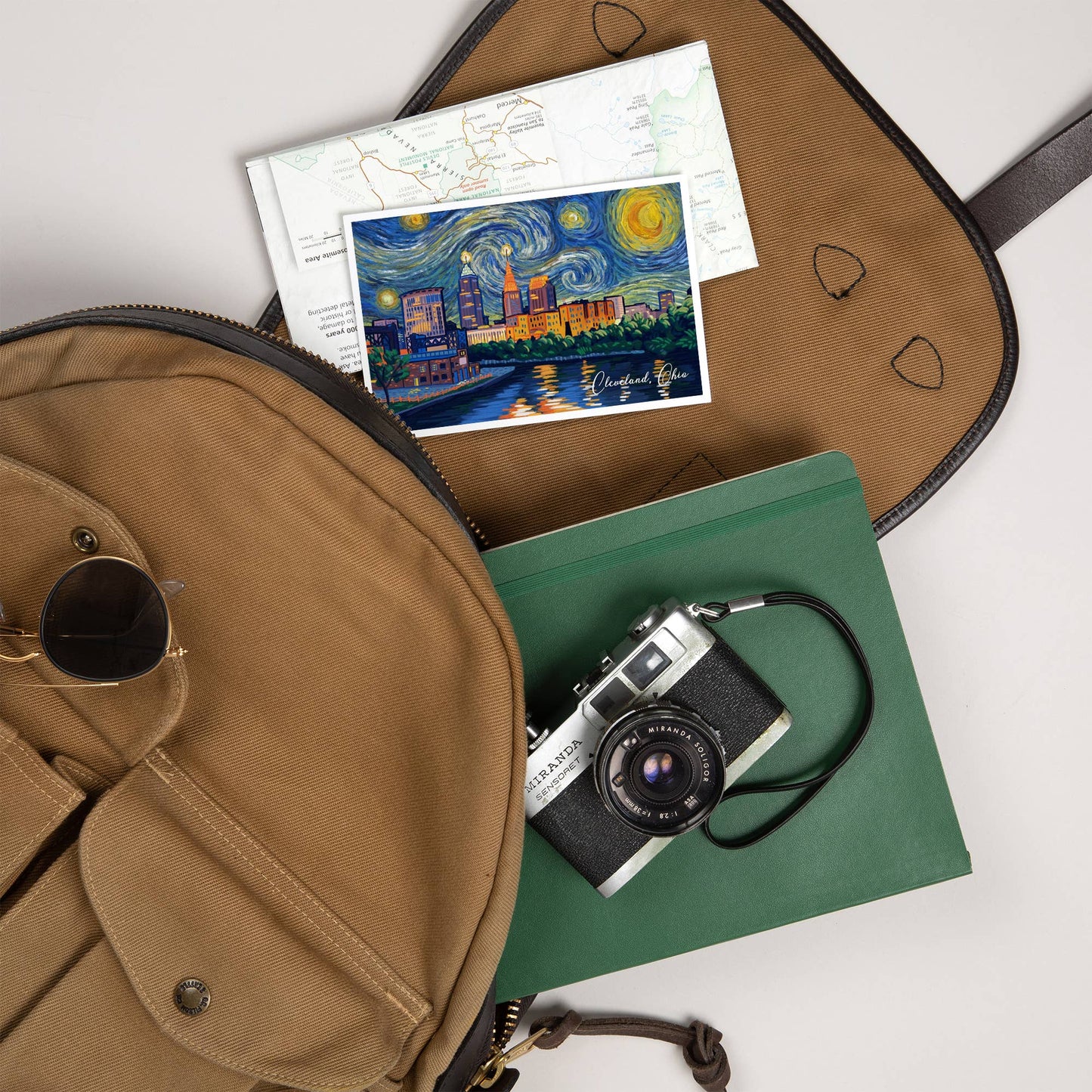 PREMIUM POSTCARDS Cleveland, Ohio, Starry Night