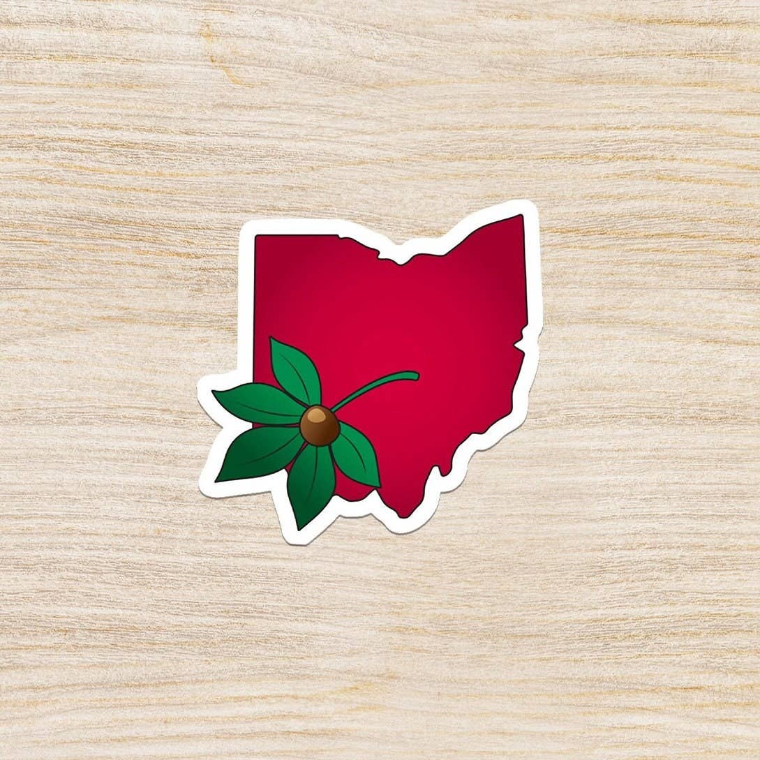 Buckeye Leaf Sticker