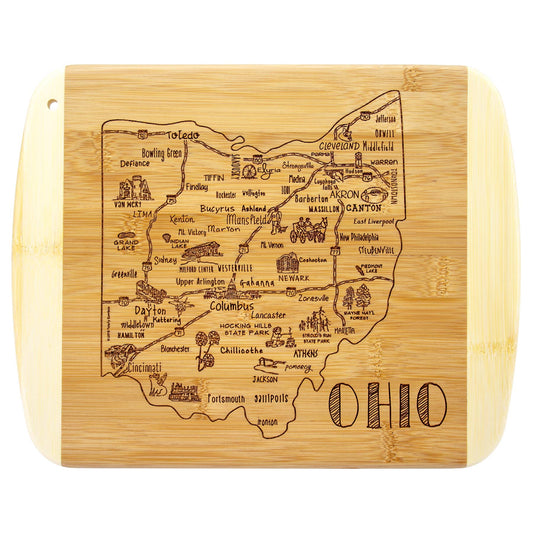 A Slice of Life Ohio Cutting & Charcuterie Board