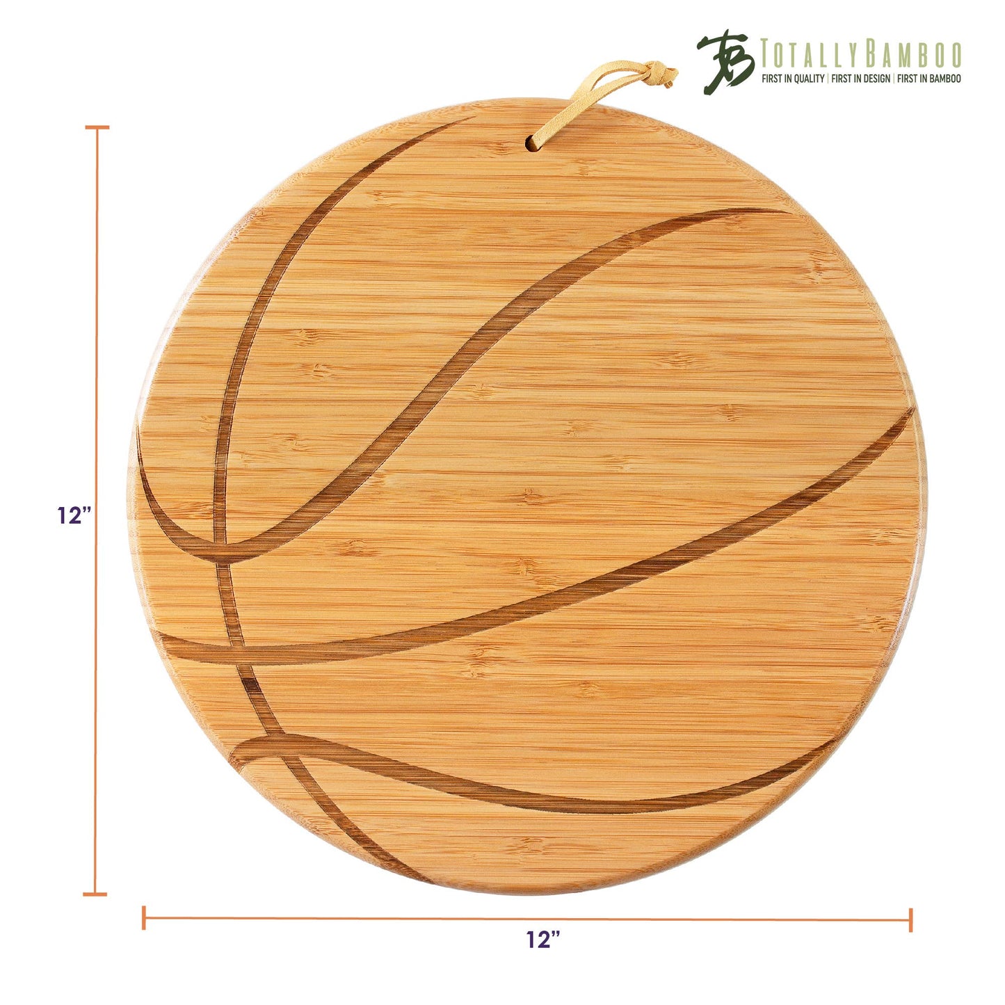 Basketball Shaped Cutting Board & Charcuterie Serving Tray