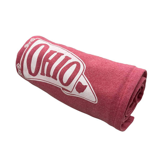 Ohio Pennant Sweatshirt Blanket