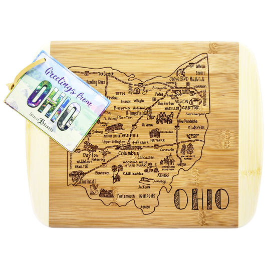 A Slice of Life Ohio Cutting & Charcuterie Board
