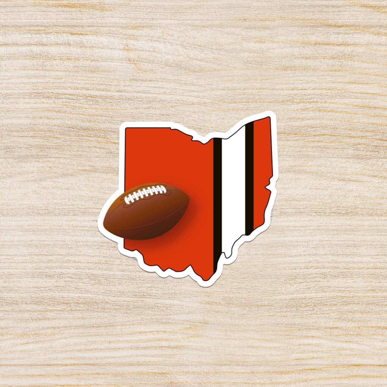 CLEVELAND FOOTBALL STICKER