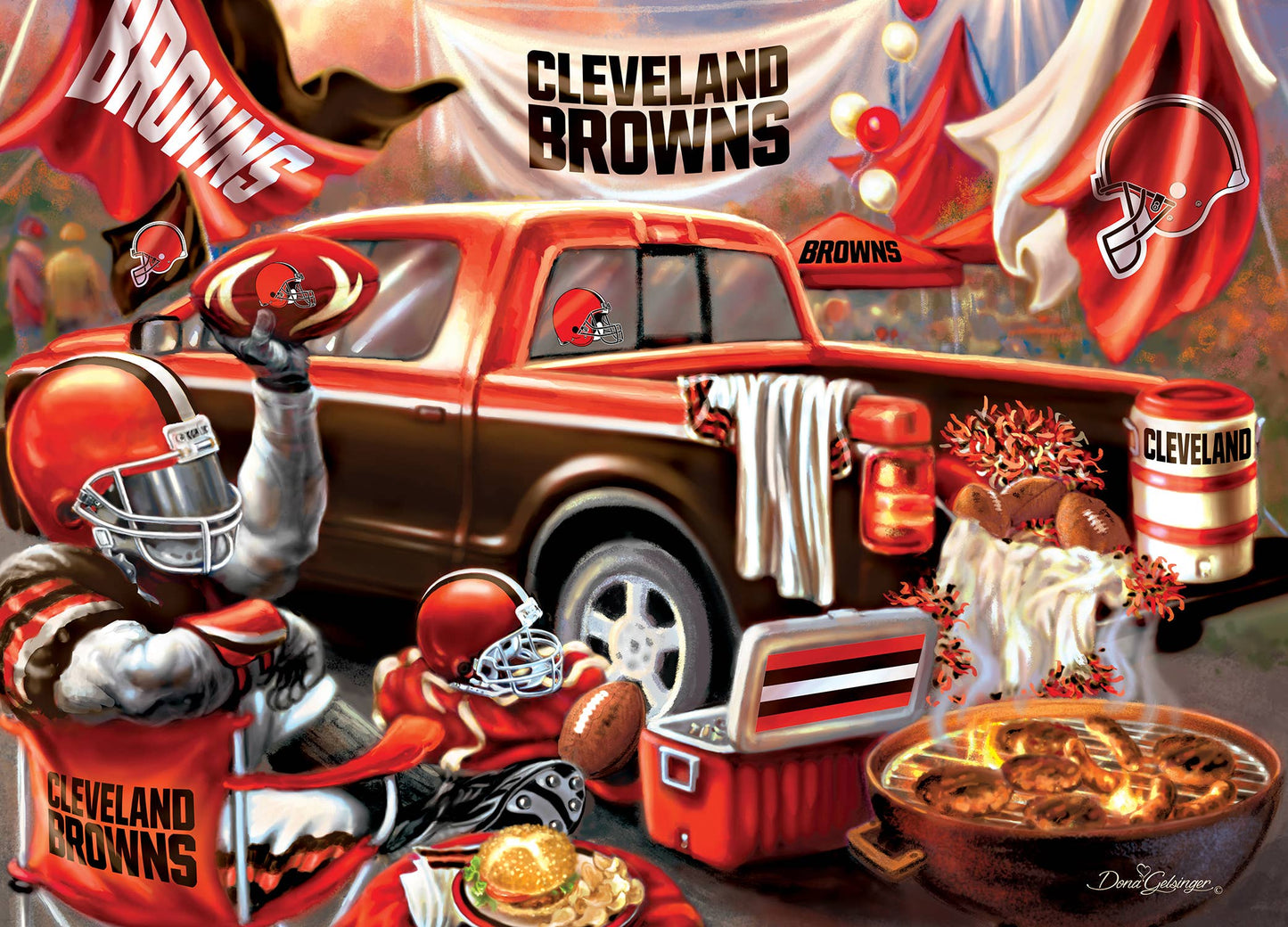 CLEVELAND BROWNS -- GAME DAY 1000 PIECE PUZZLE