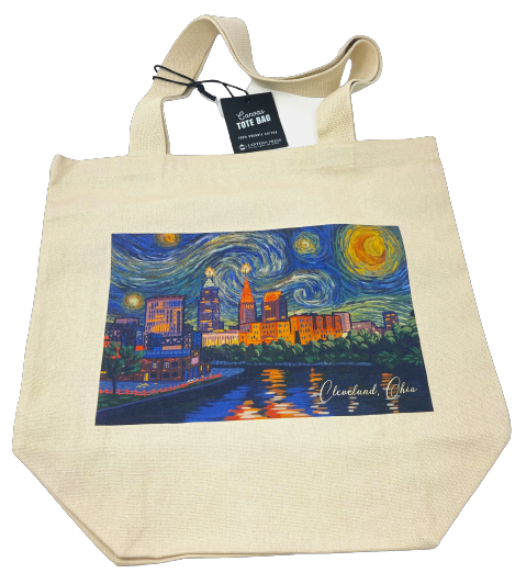 CLEVELAND TOTE BAG -- VAN GOGH STYLE