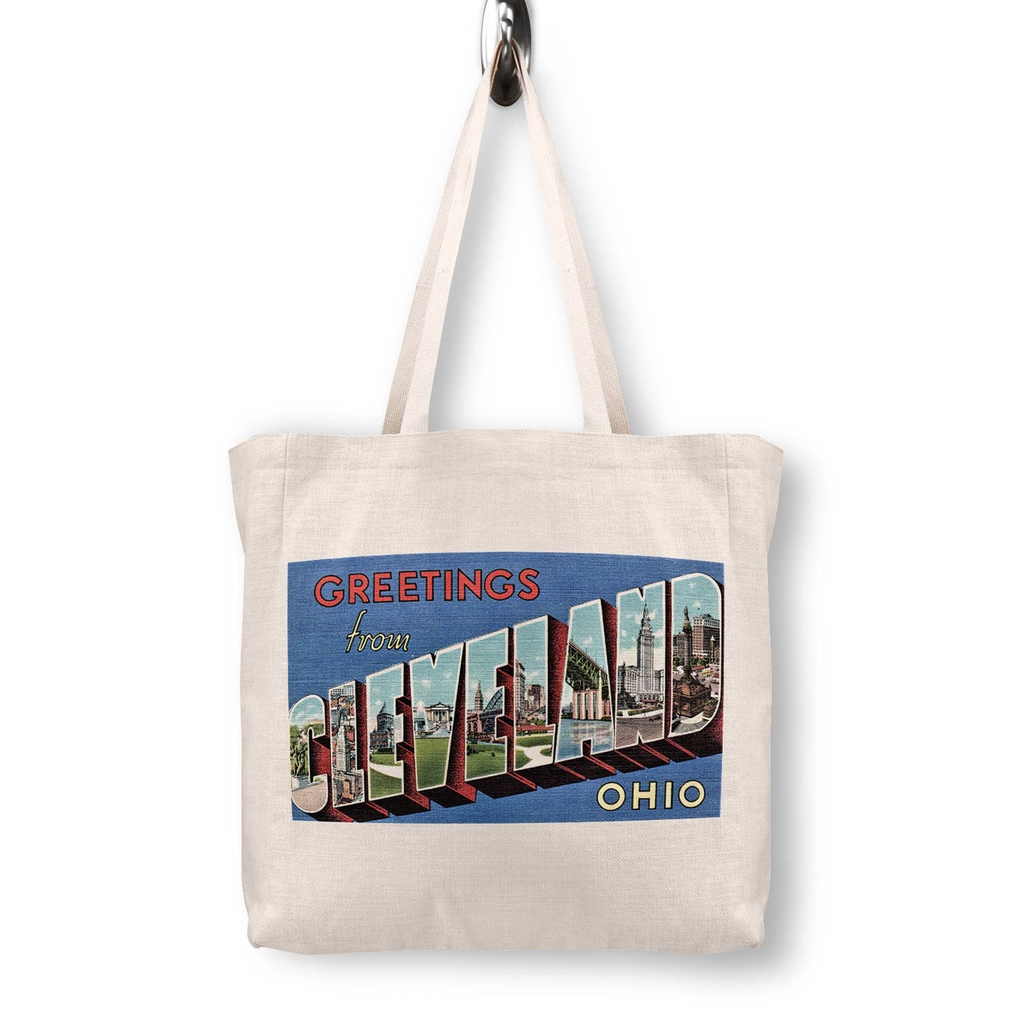 Cleveland Ohio Postcard Tote Bag