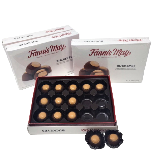 FANNIE MAY BUCKEYE CANDY BOX