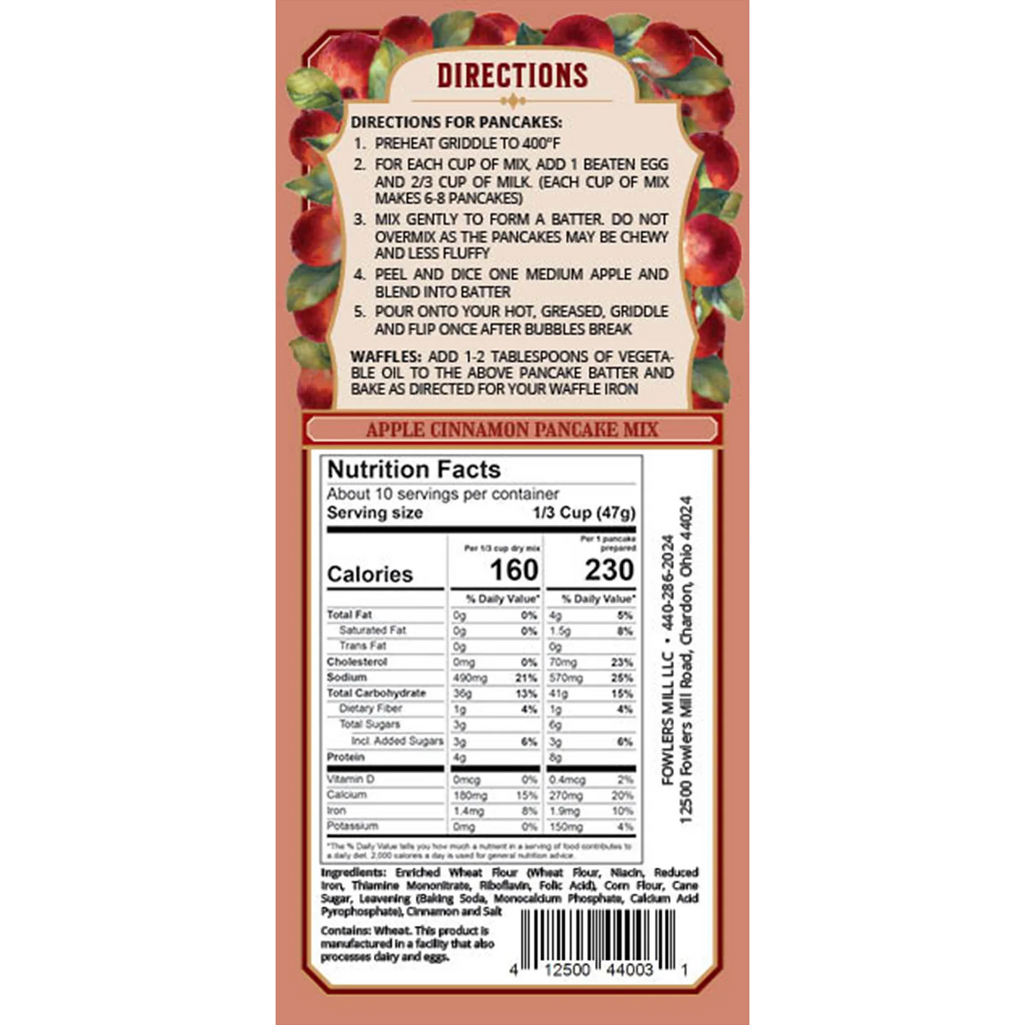FOWLER’S MILL PANCAKE MIXES