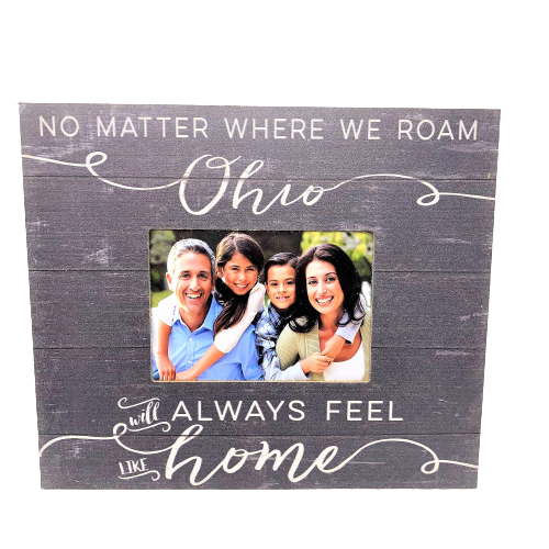 WEATHERED SLAT PICTURE FRAME OHIO